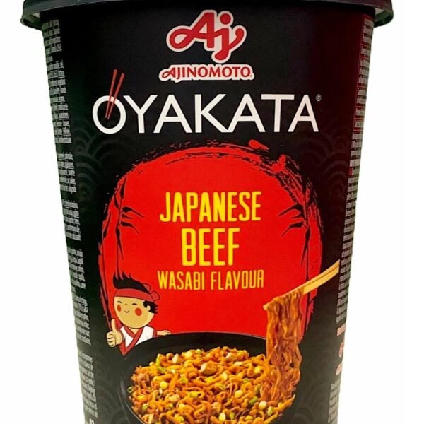 SUSHI CUP NOODLES BEEF WAS.