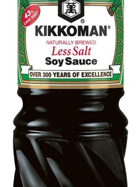 KIKKOMAN SOY SAUCE LESS PET 6X975MLVERDE