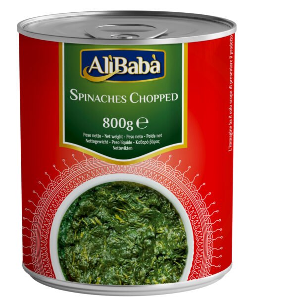 SPINACI CANNED(CHOOPED) ALI BABA